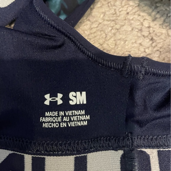 Under Armour Blue and Black Sports Bra Intimates - Picture 3 of 3